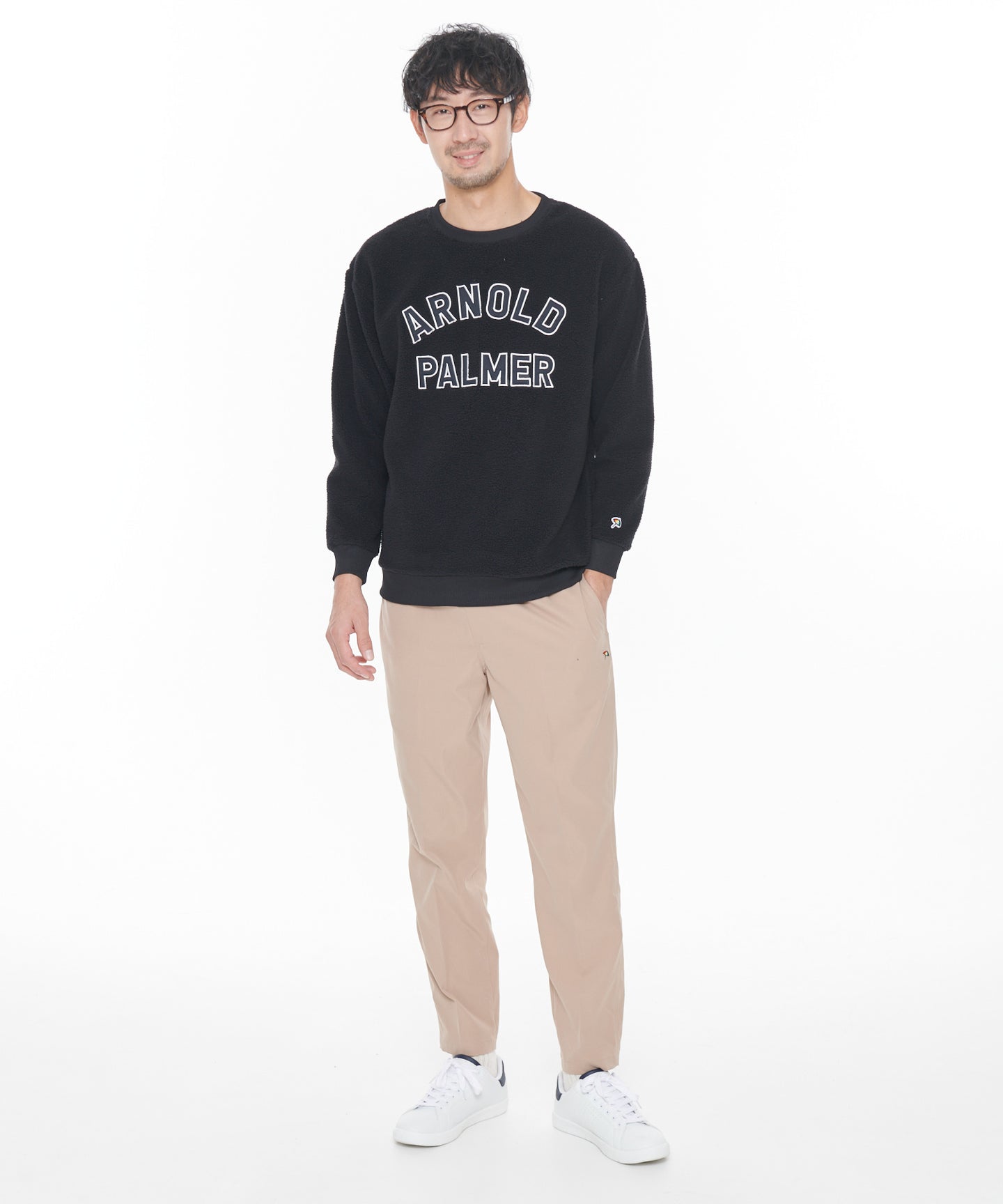 Arnold Palmer 【残り2点】ボアフリースシェアロゴプルオーバー